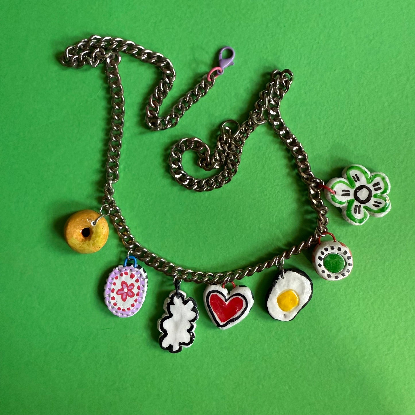 Clay charm necklace 2