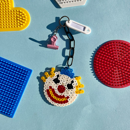 Hama clown yellow Clowncore bag charm