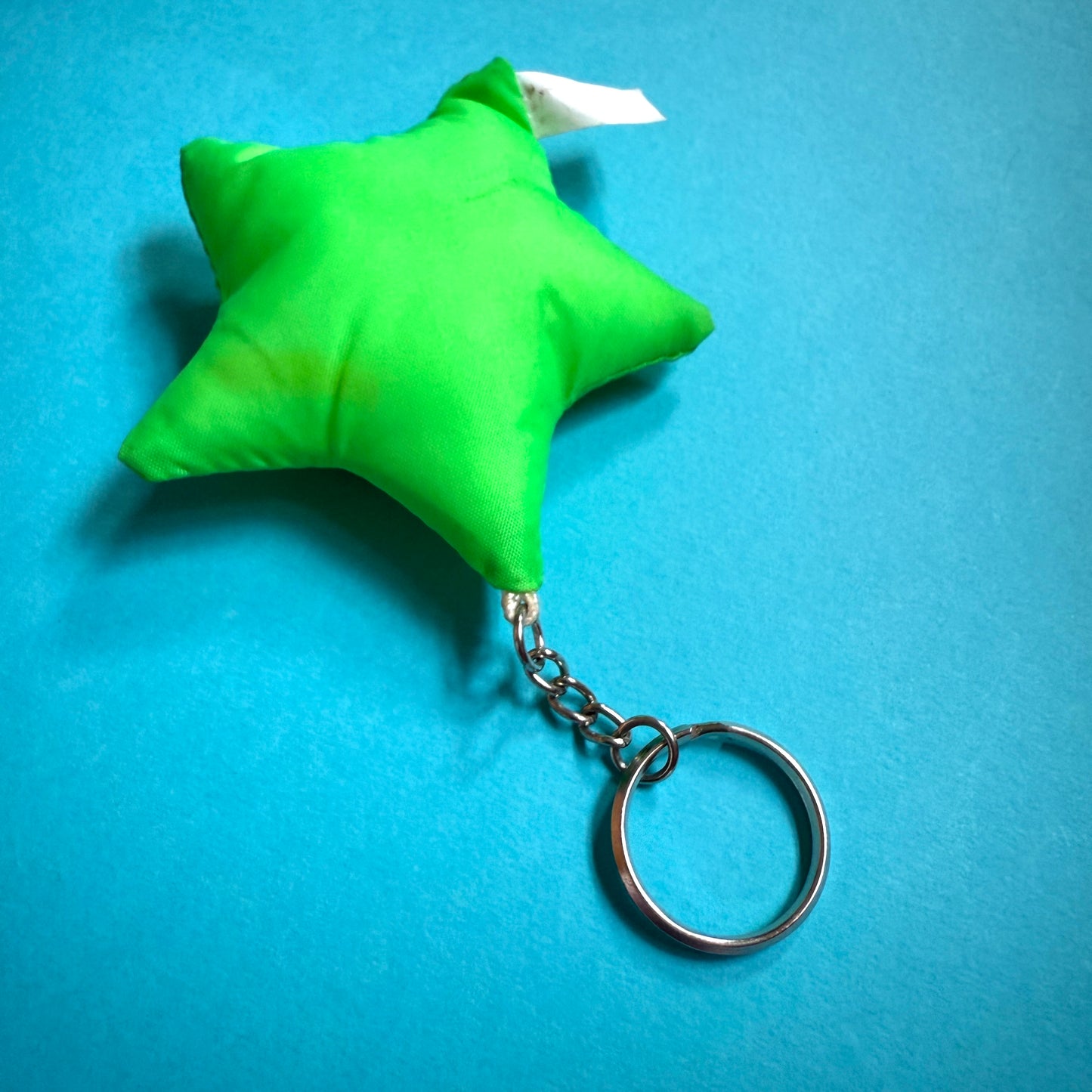 Neon 80s vintage puffy star charm