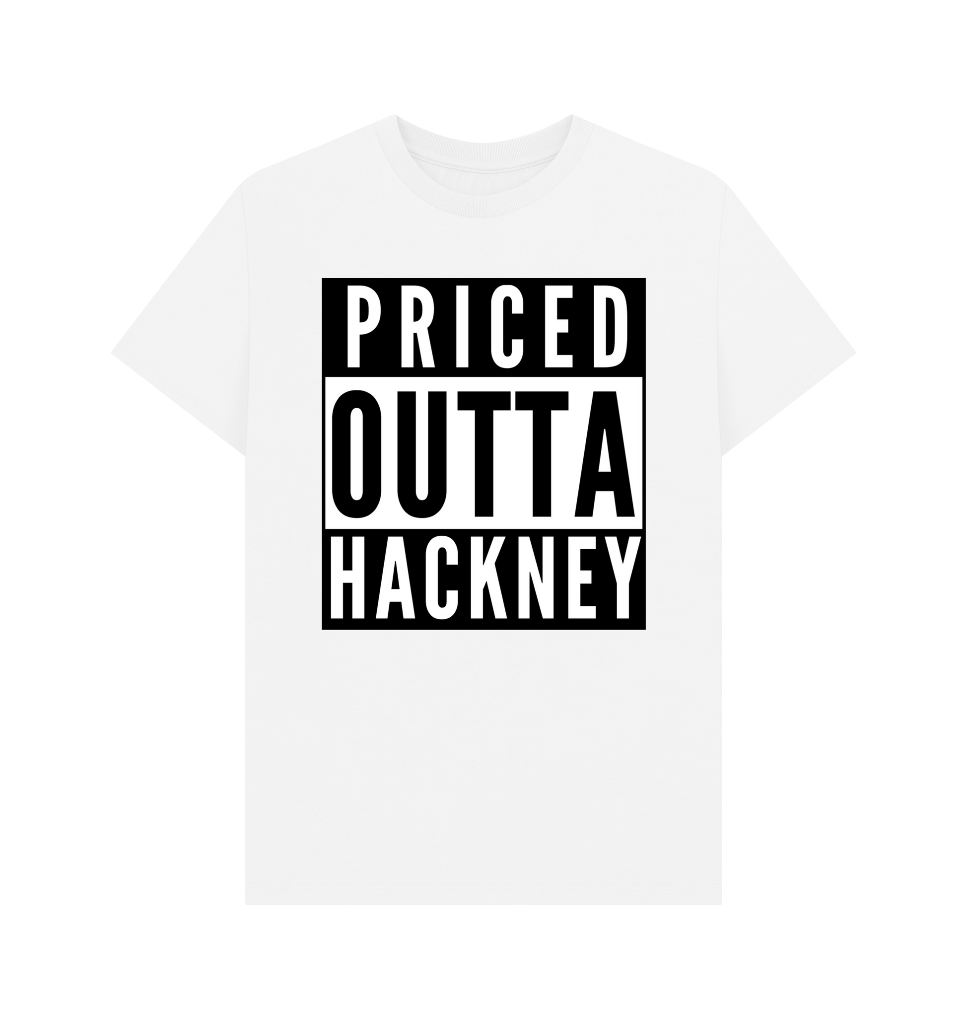 White Printed T-shirt Front