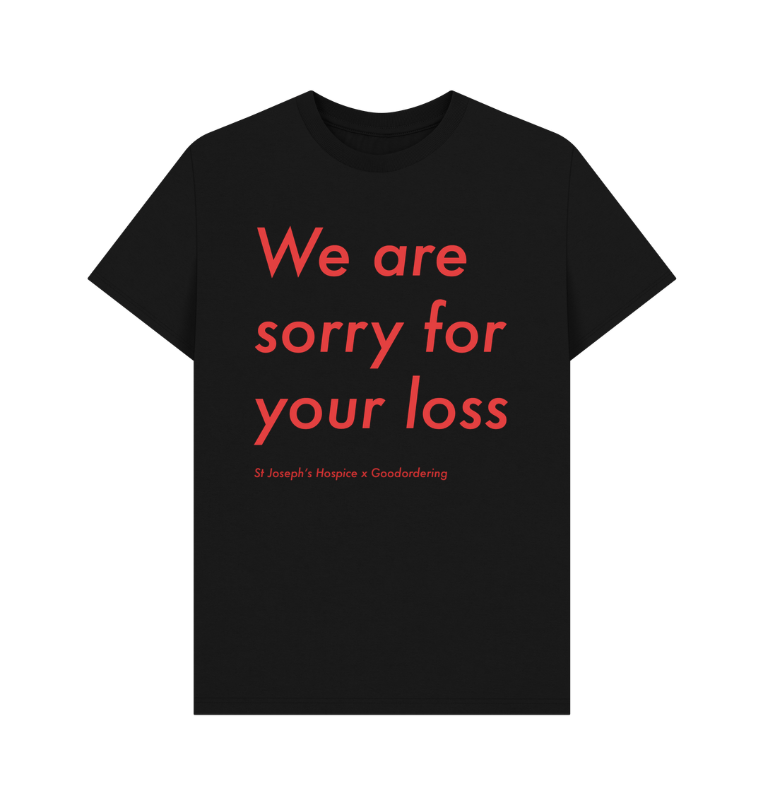 Black St Joseph's Hospice Collaboration T-shirt Loss