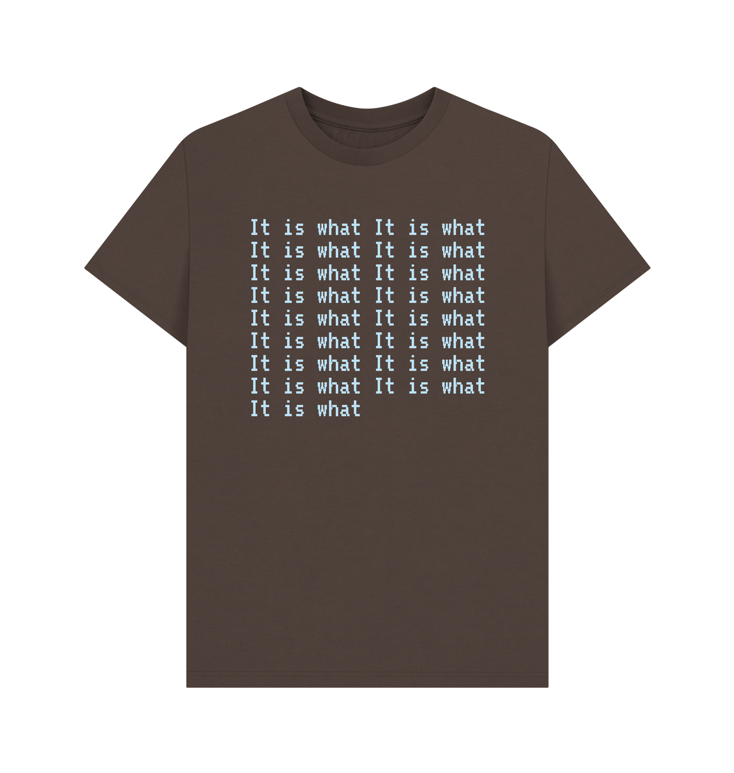 Chocolate Printed T-shirt Front