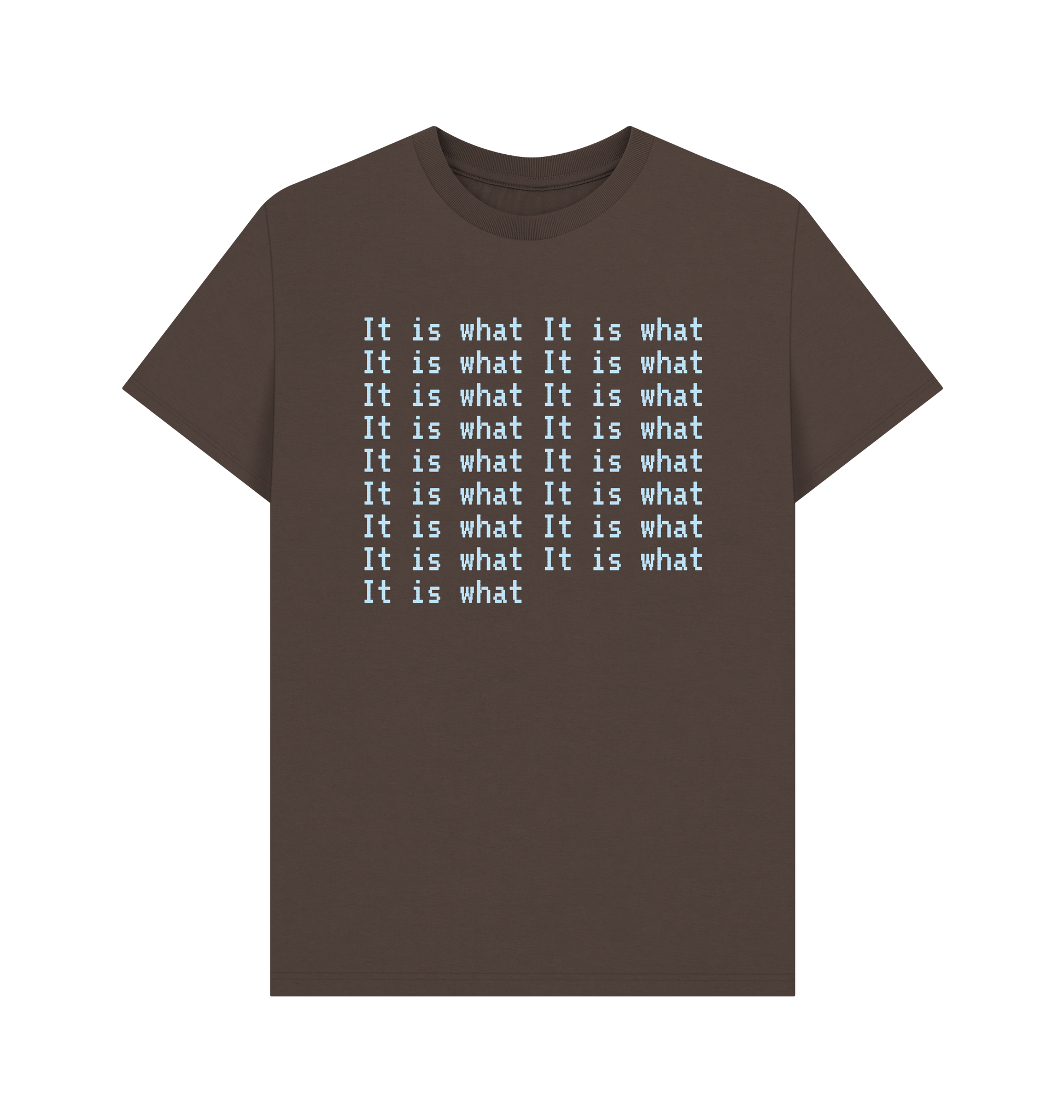 Chocolate Printed T-shirt Front