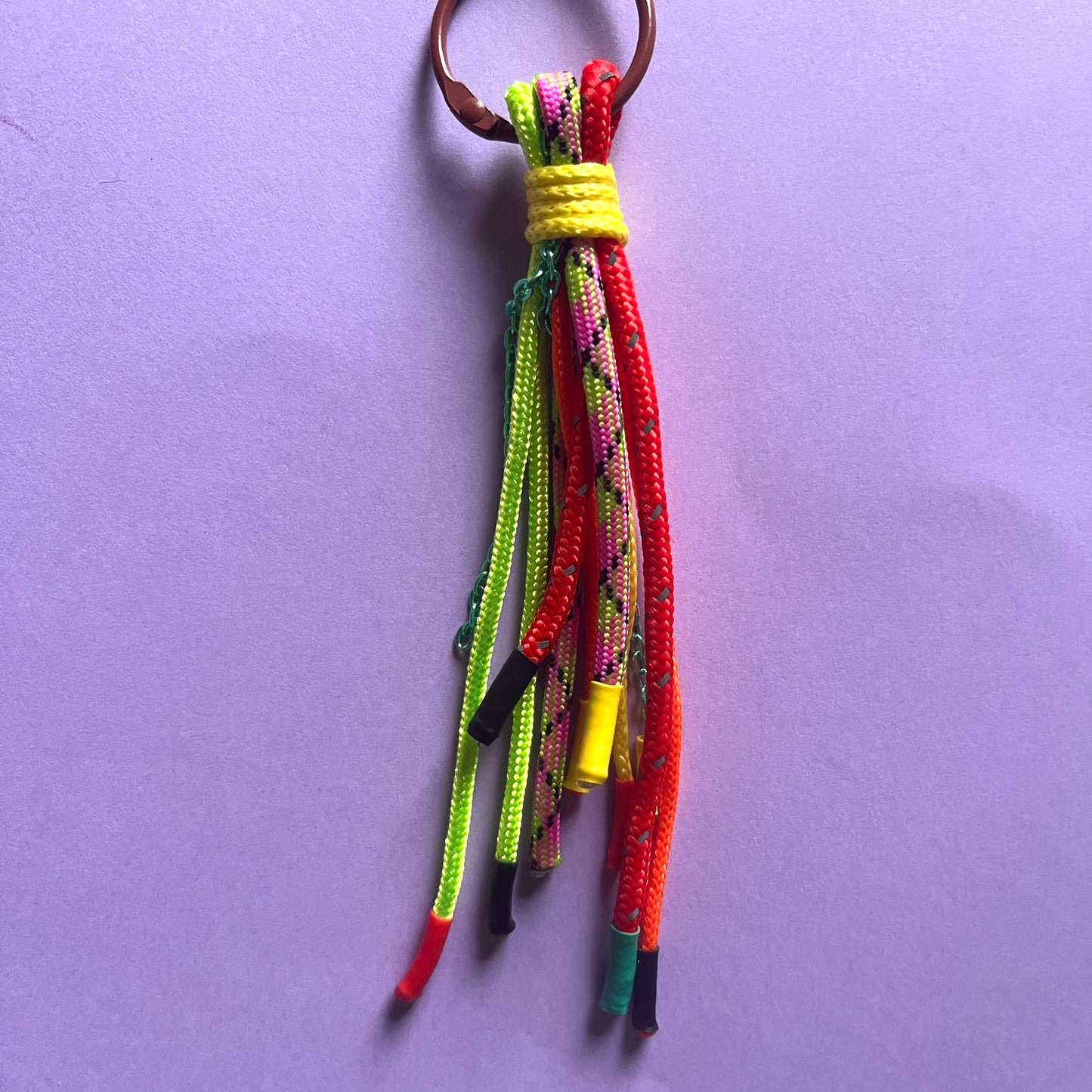 Multi cord Bag charm and keyring