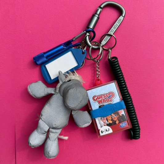 Bag charm and keyring relfective