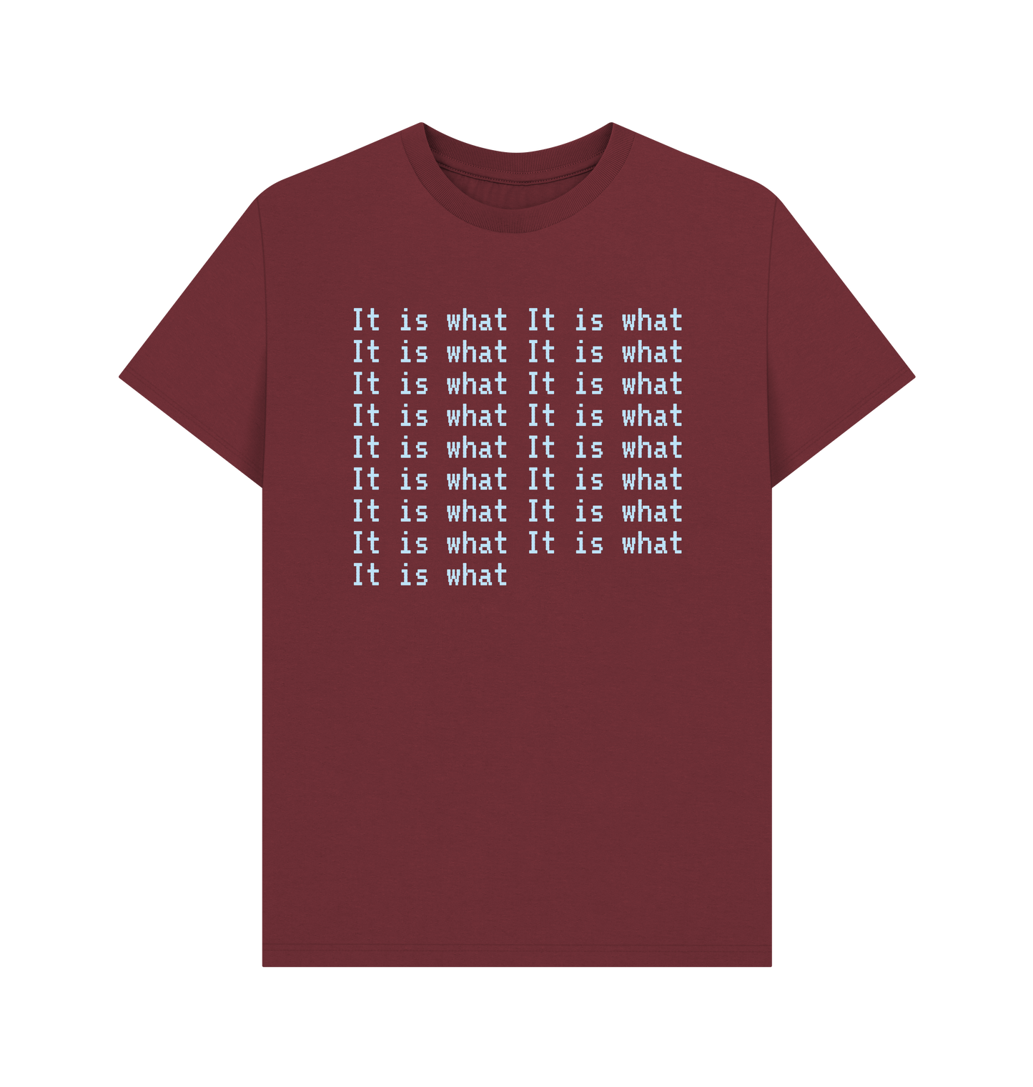 Red Wine Printed T-shirt Front