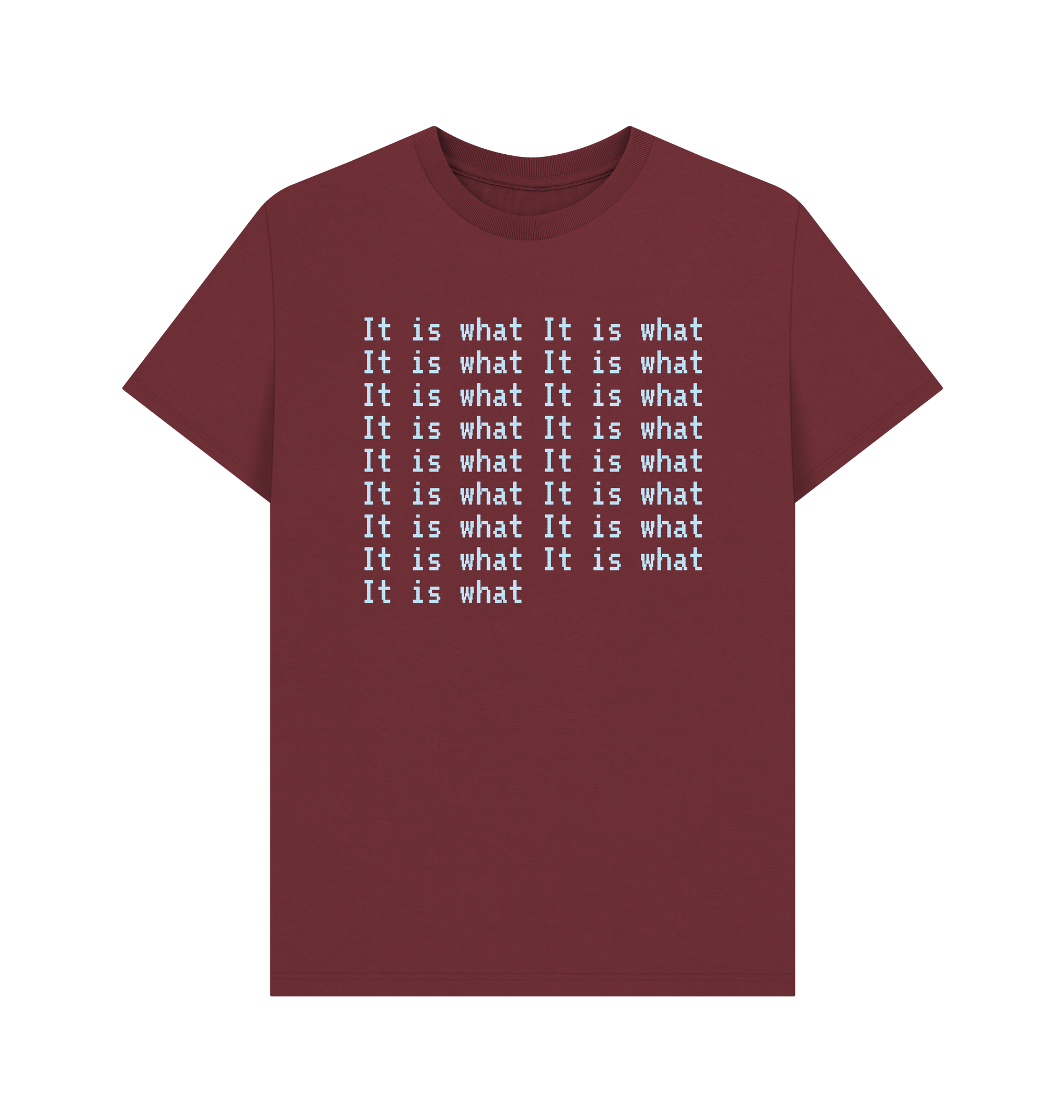 Red Wine Printed T-shirt Front