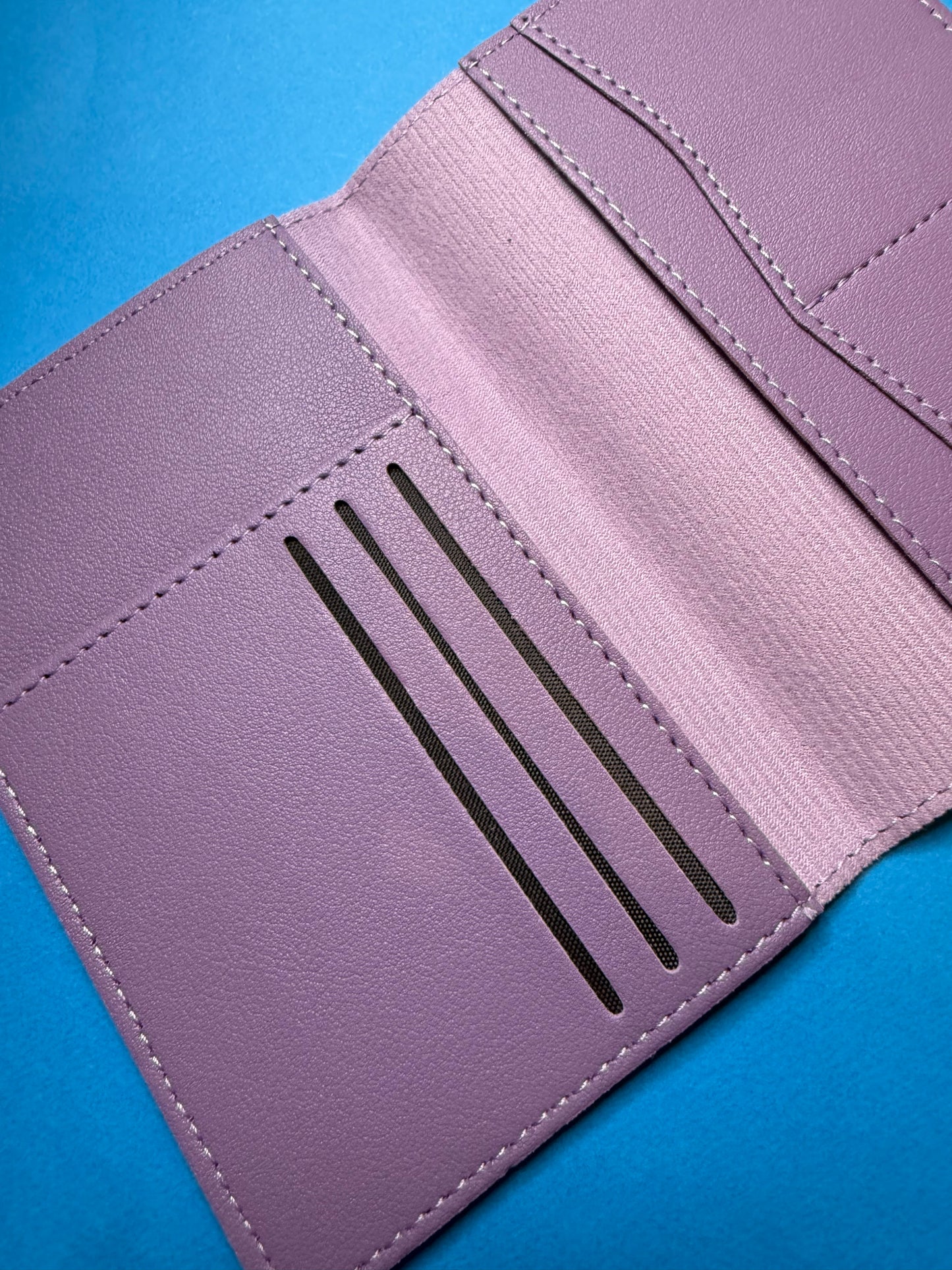 Passport holder faux leather Stamp