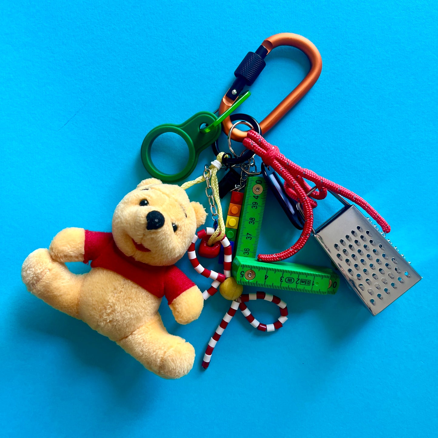 Pooh grater bag charm key ring Clowncore