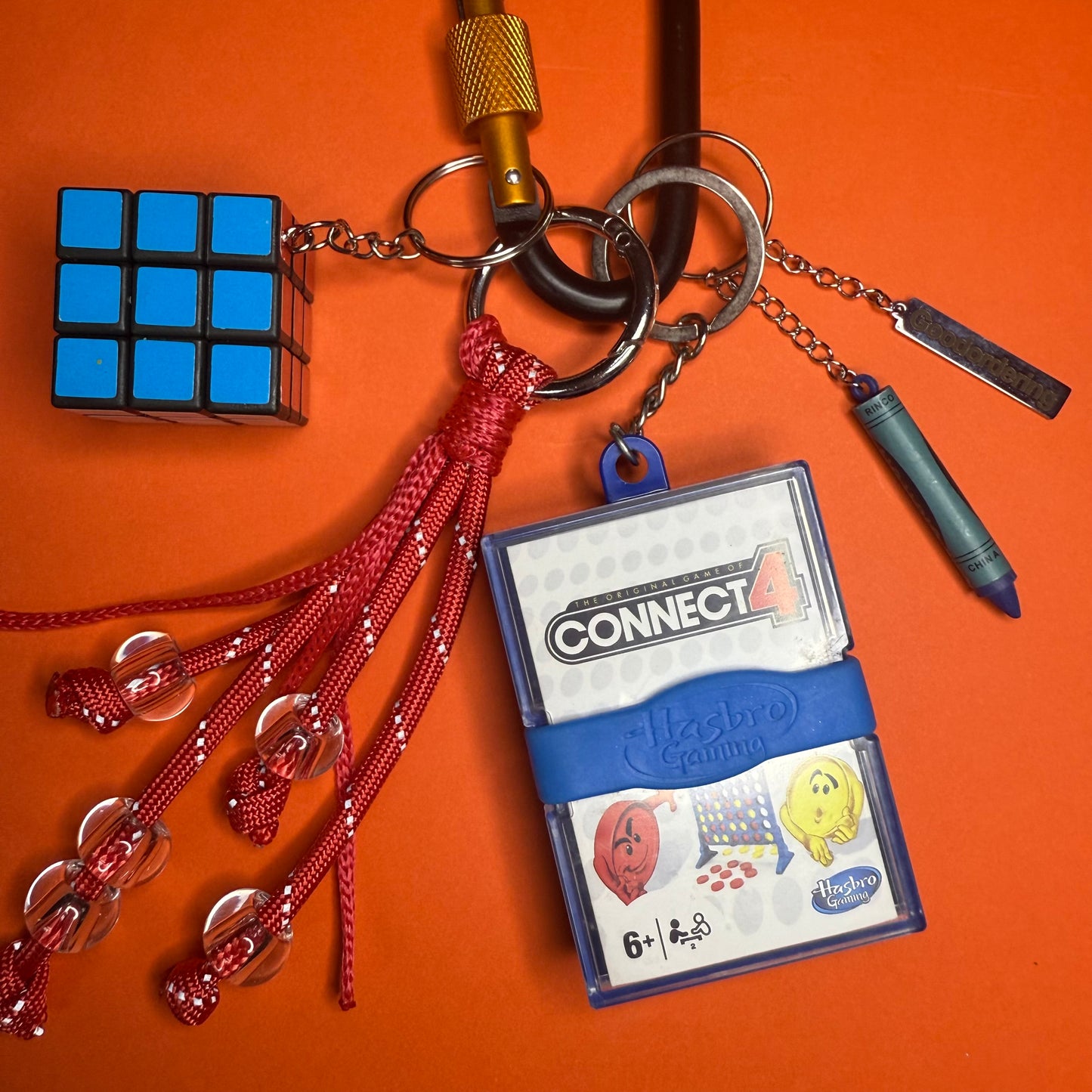 Bag charm and keyring Connect Four