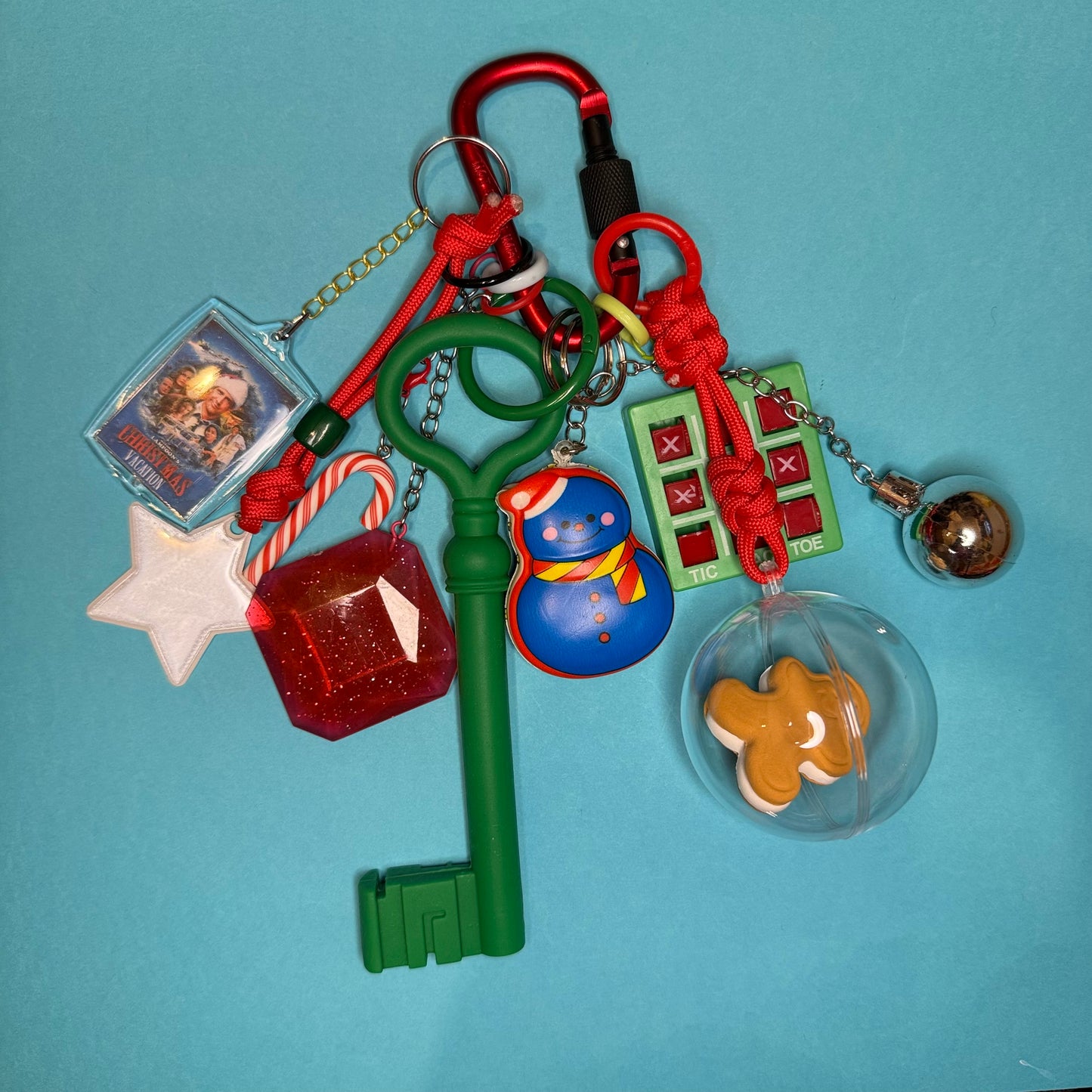 Bag charm and keyring christmas big key