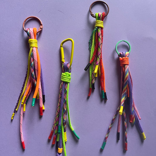 Multi cord Bag charm and keyring