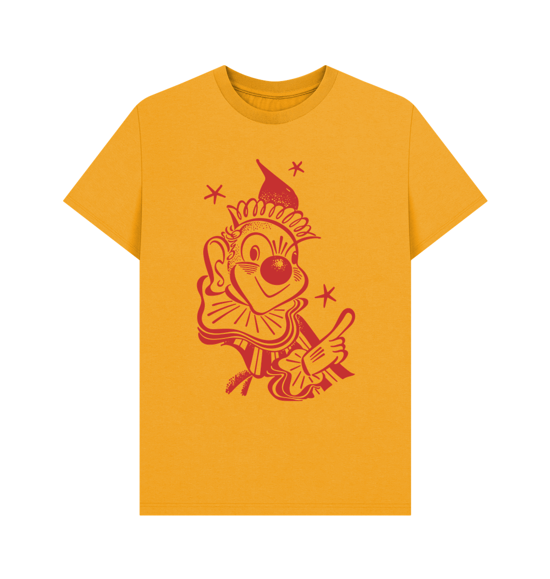 Mustard Clowncore T-shirt