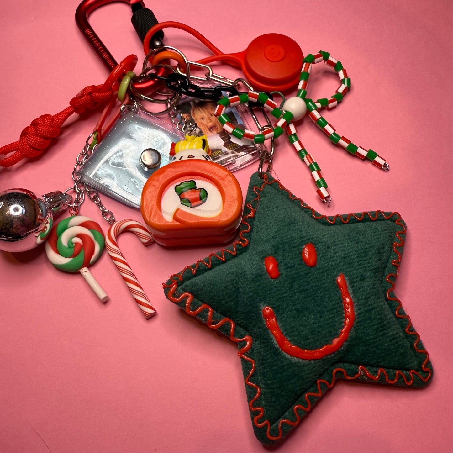 Bag charm and keyring christmas star