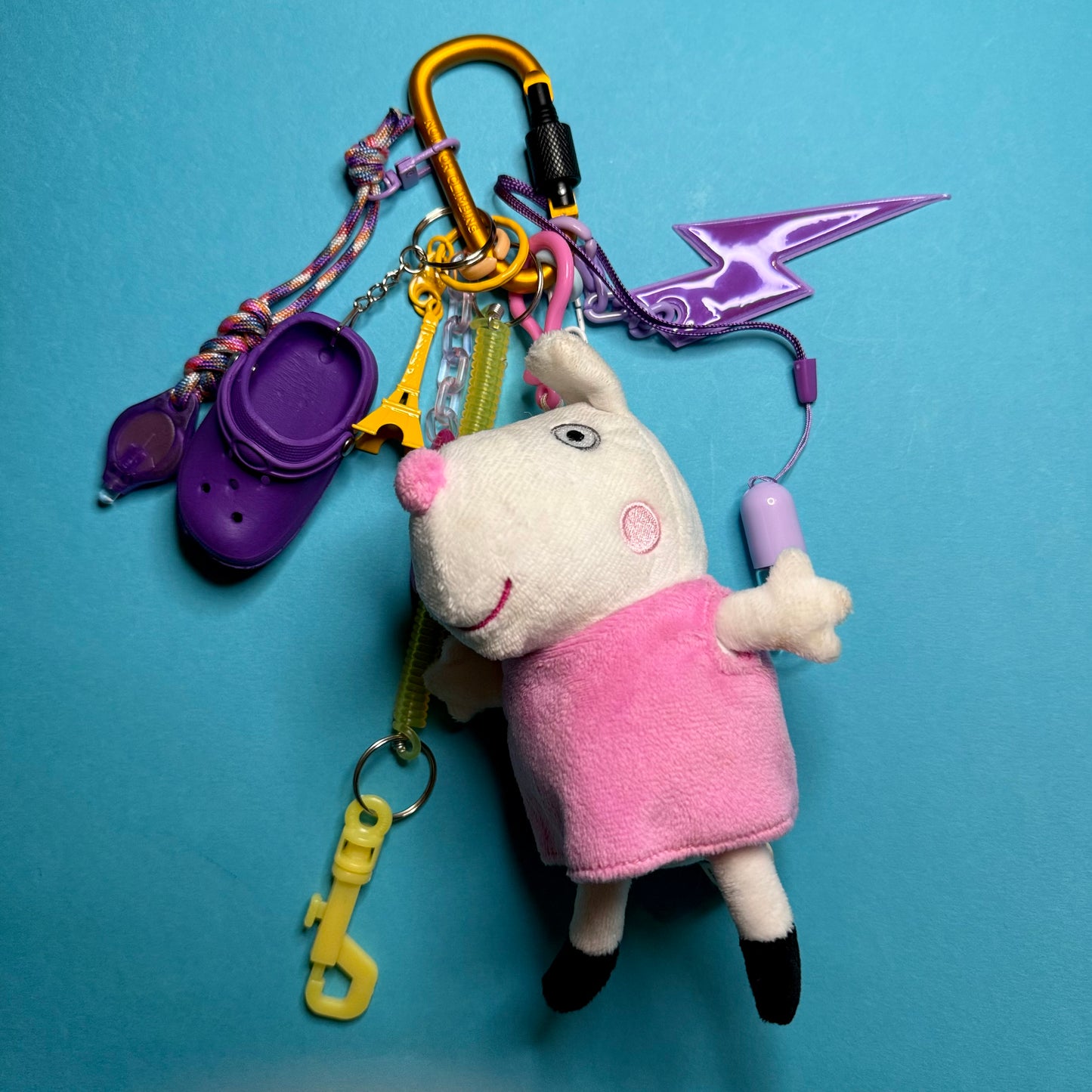 Bag charm and keyring peppa pig