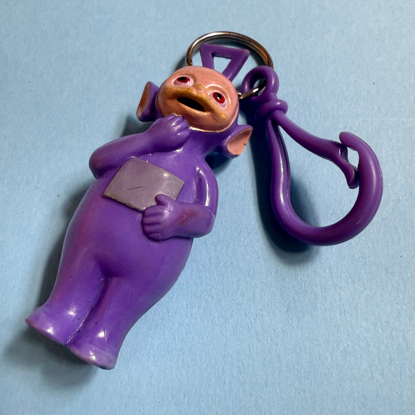 80s mini vintage teletubby Tinky Winky purple charm