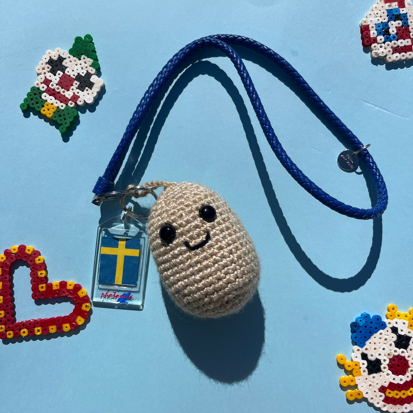 Potato Bag charm and keyring clowncore