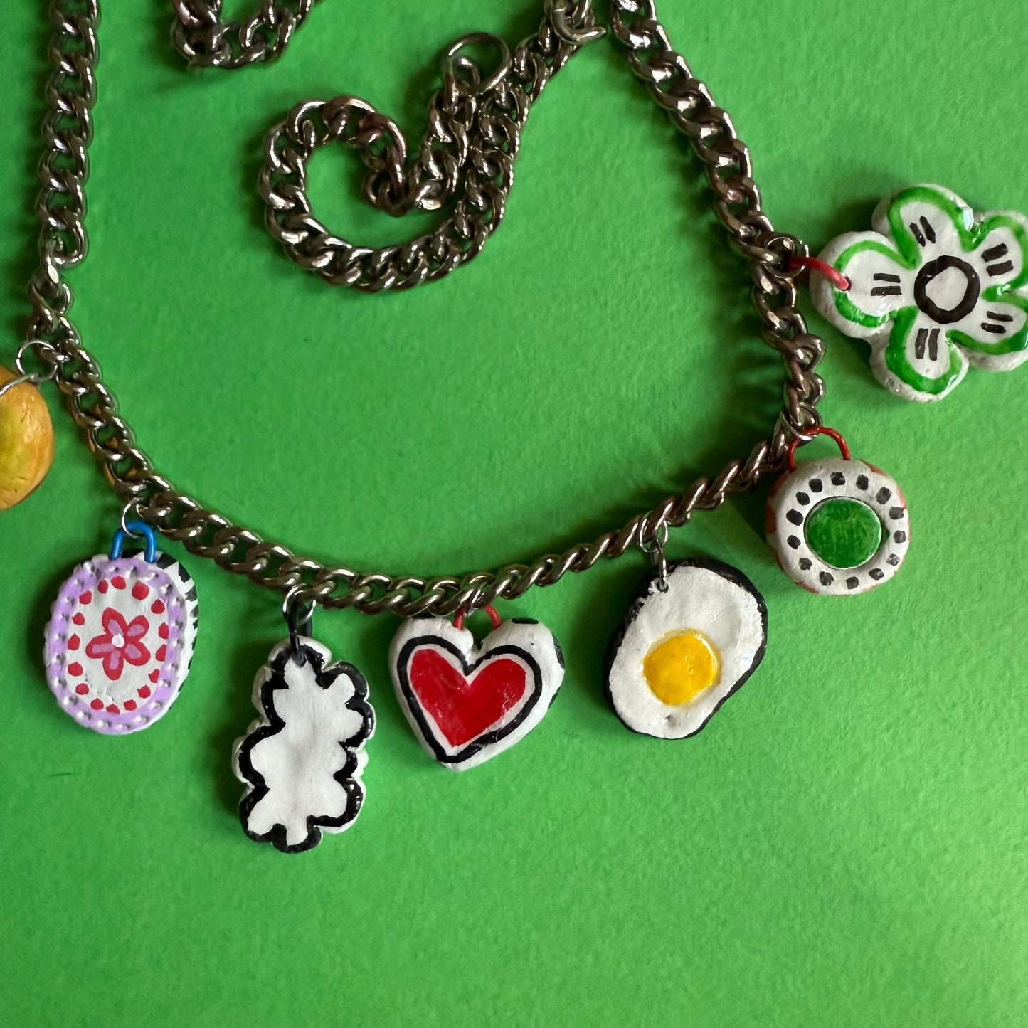 Clay charm necklace 2