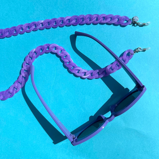 Glasses chain chunky mauve