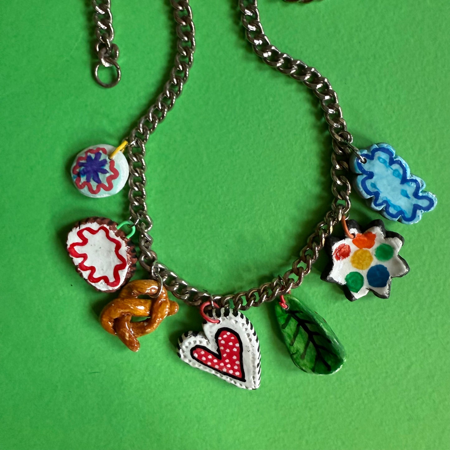 Clay charm necklace 1