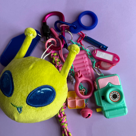 Bag charm and keyring alien