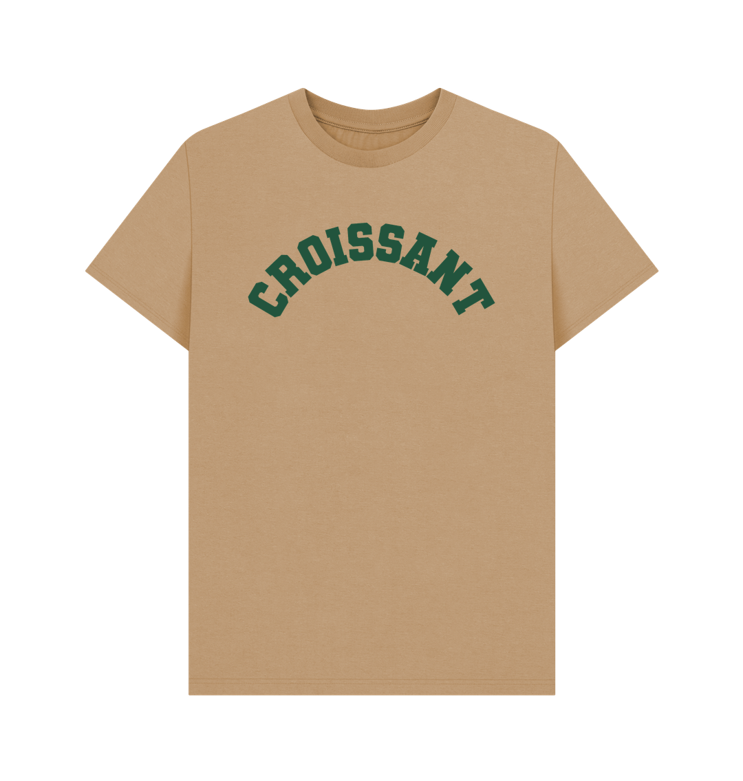 Sand Croissant varsity unisex t-shirt