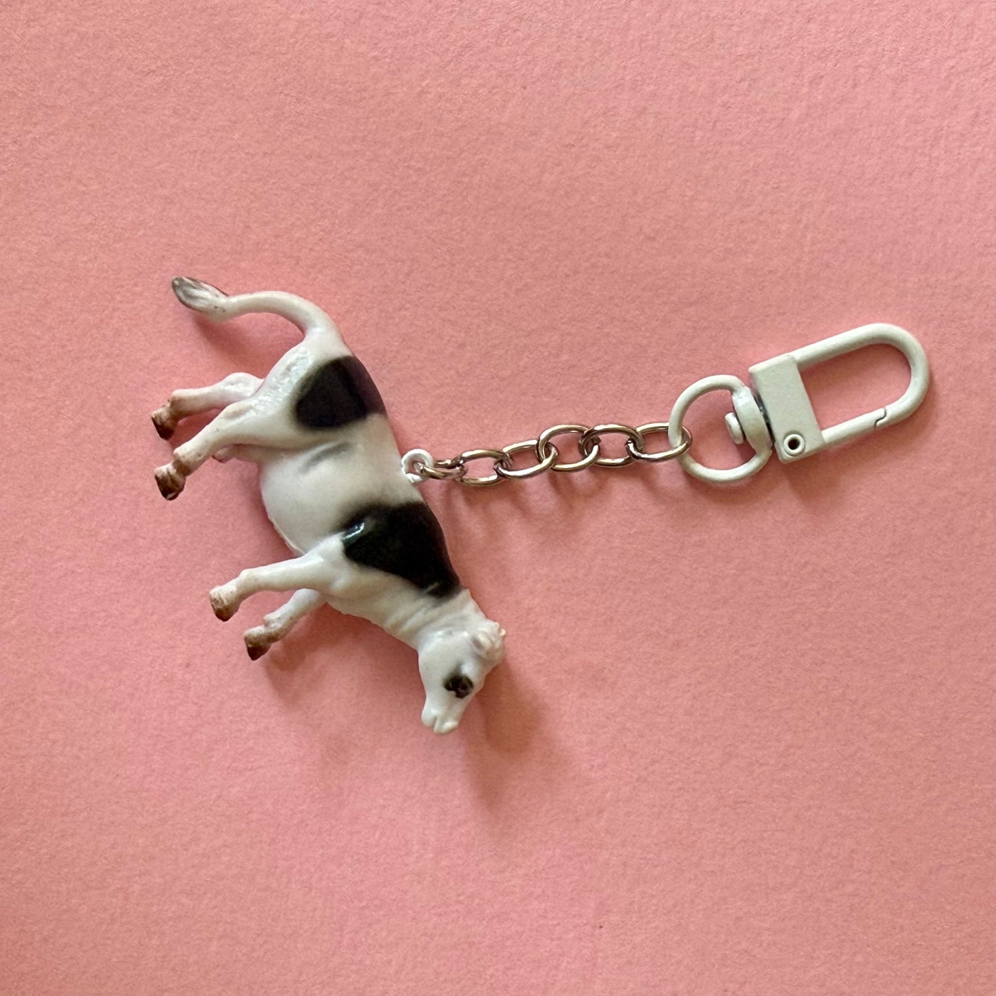 Vintage toy animal keyring charms