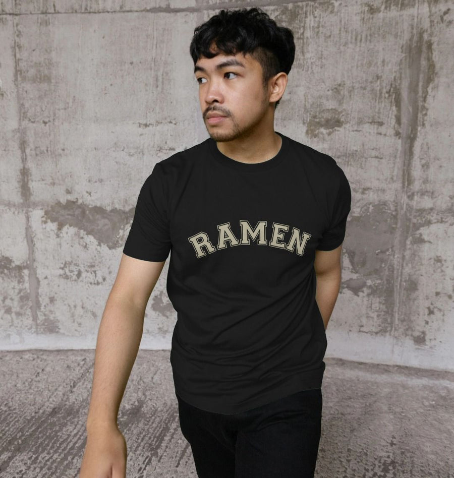 Ramen Varsity T-shirt with double line