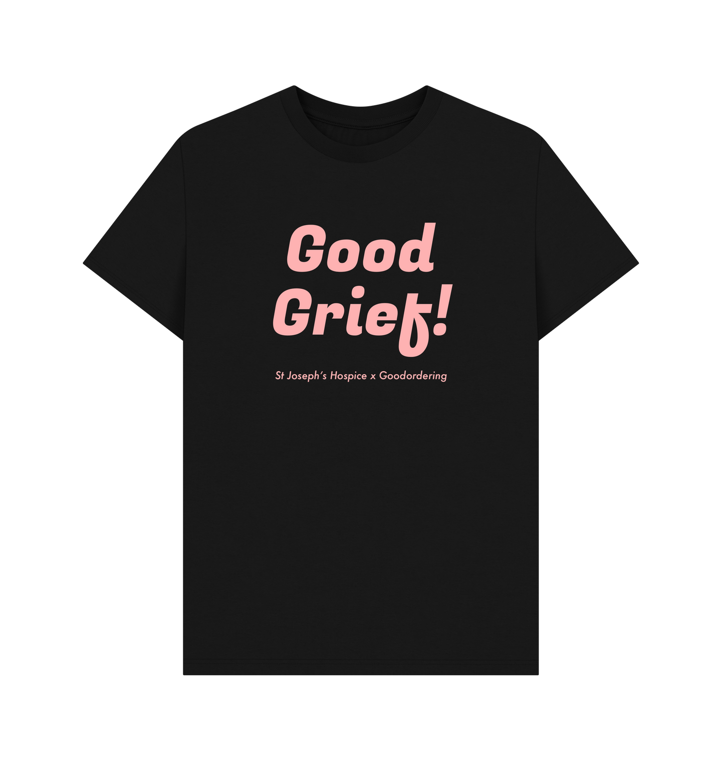 Black Printed T-shirt Front