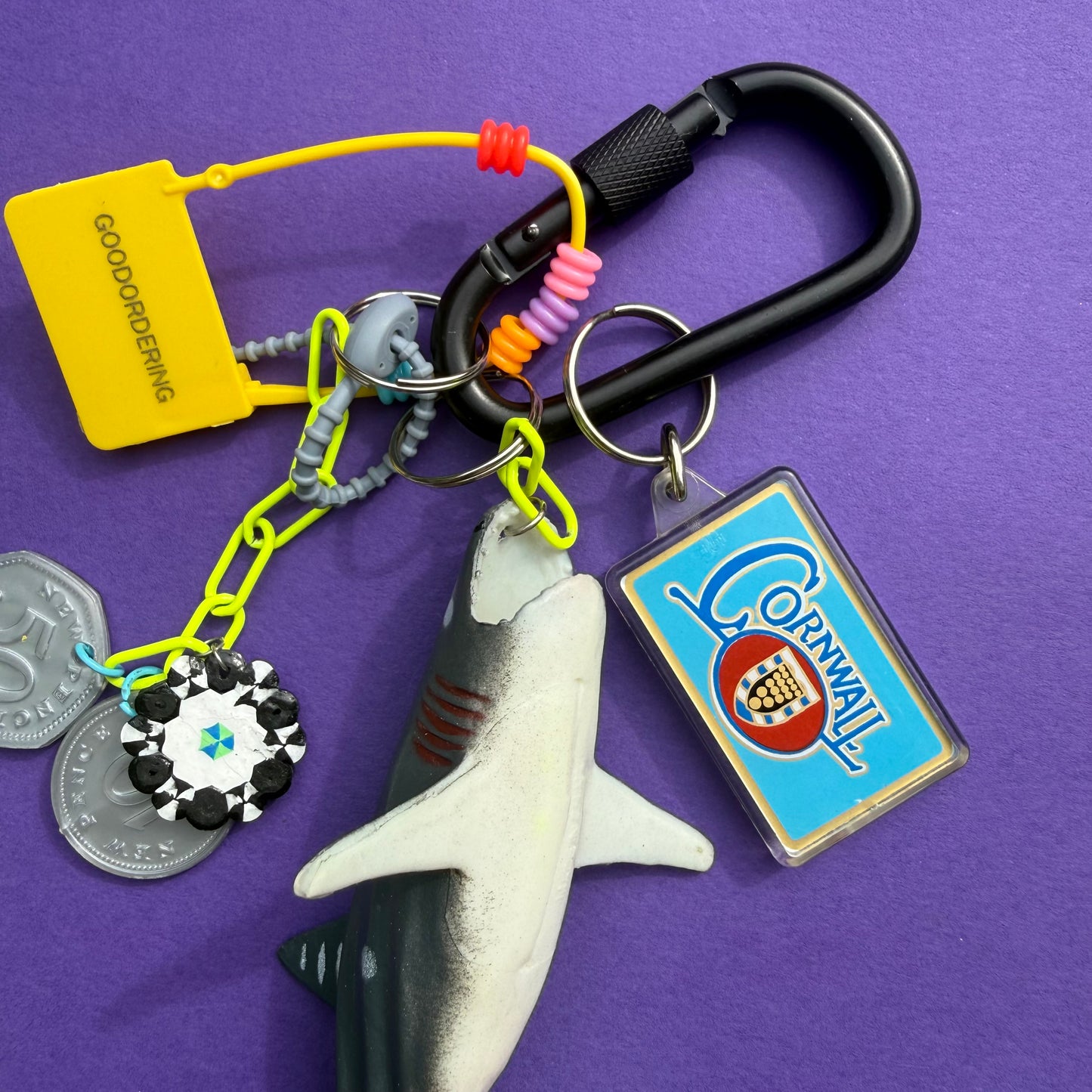 Bag charm and keyring shark