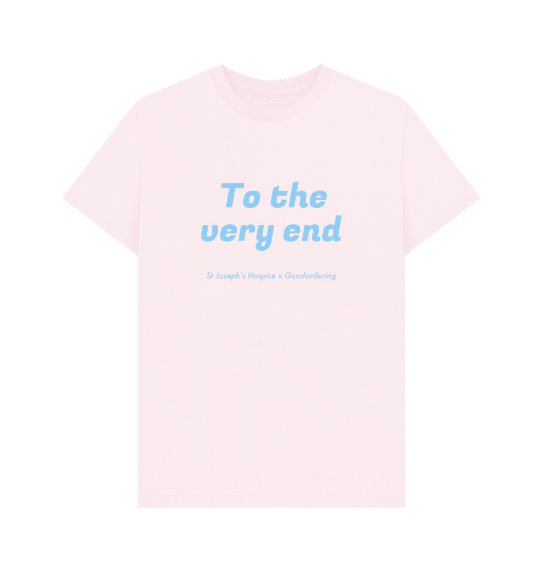 Pink St Joseph's Hospice Collaboration T-shirt To the very end