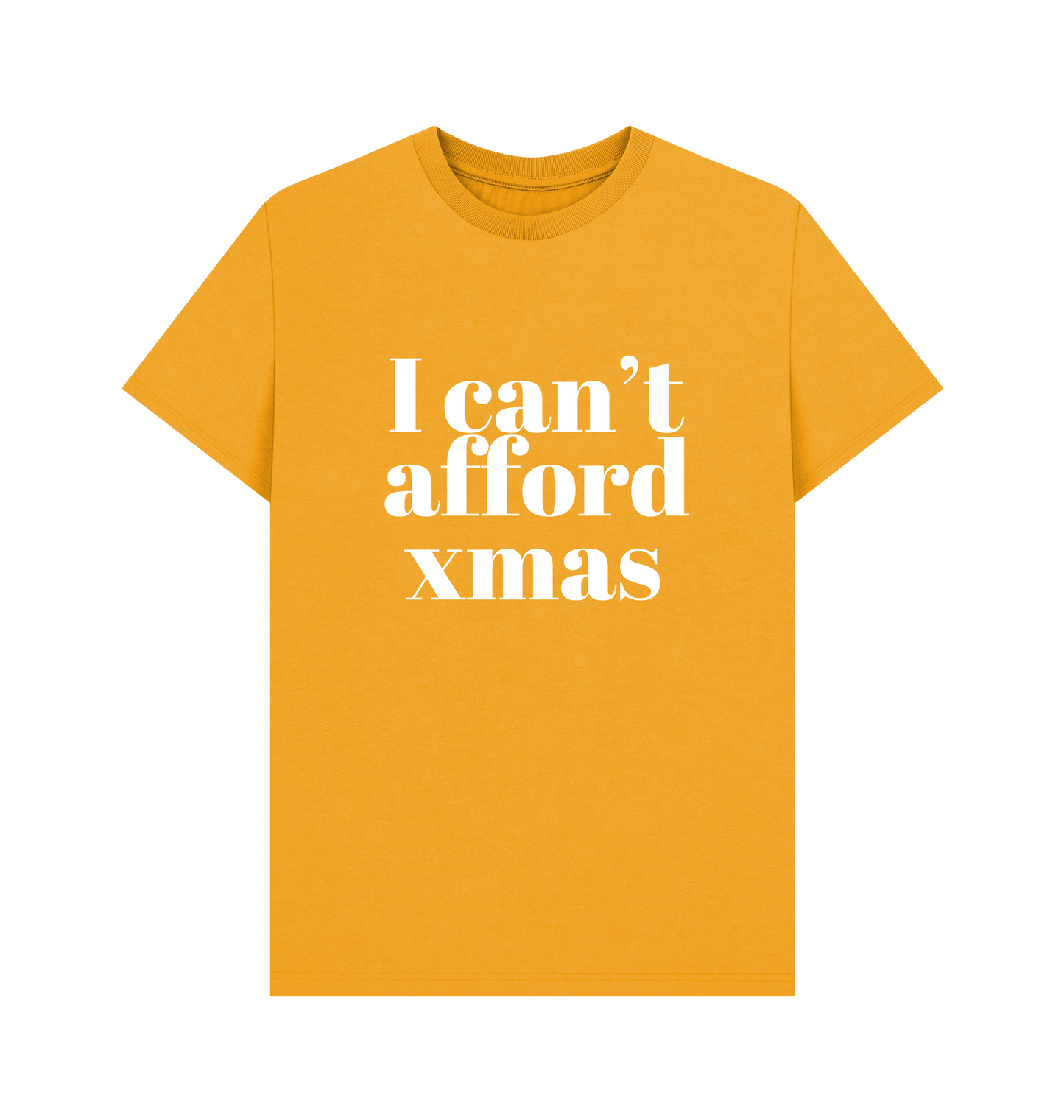 Mustard Printed T-shirt Front