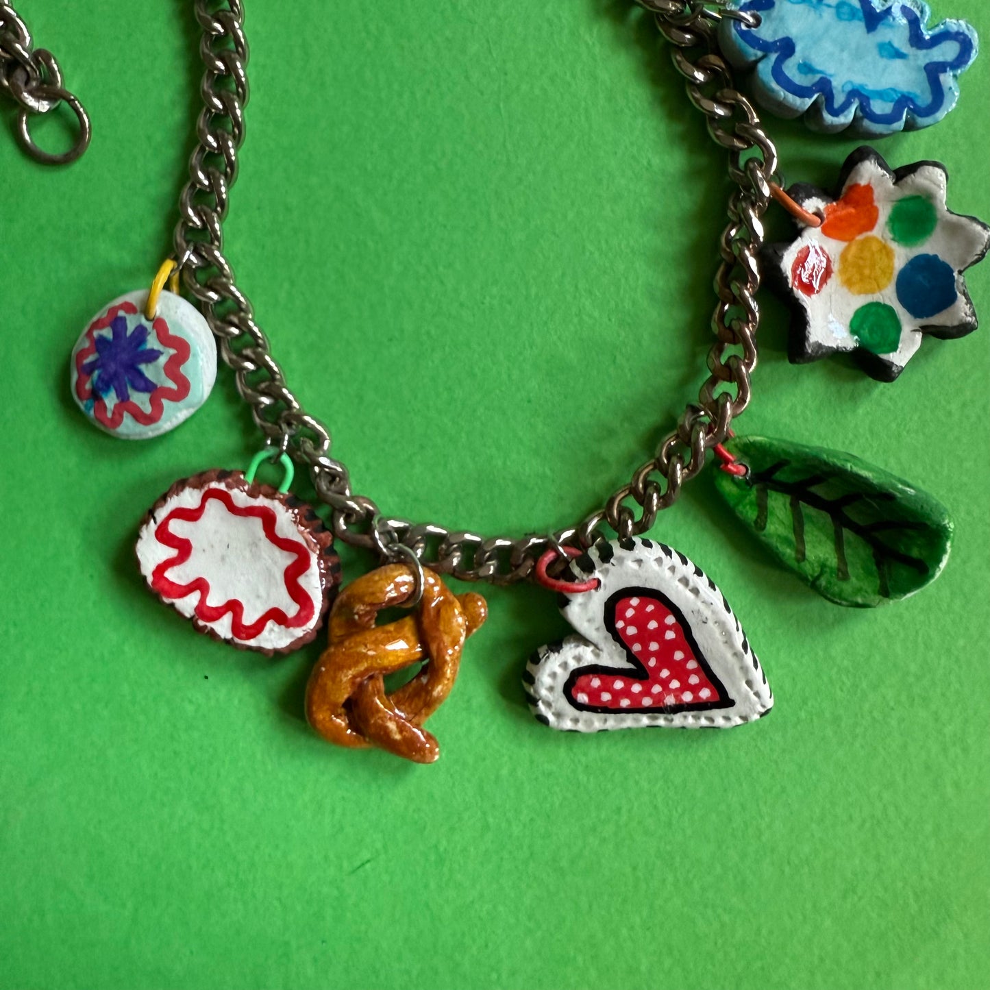 Clay charm necklace 1