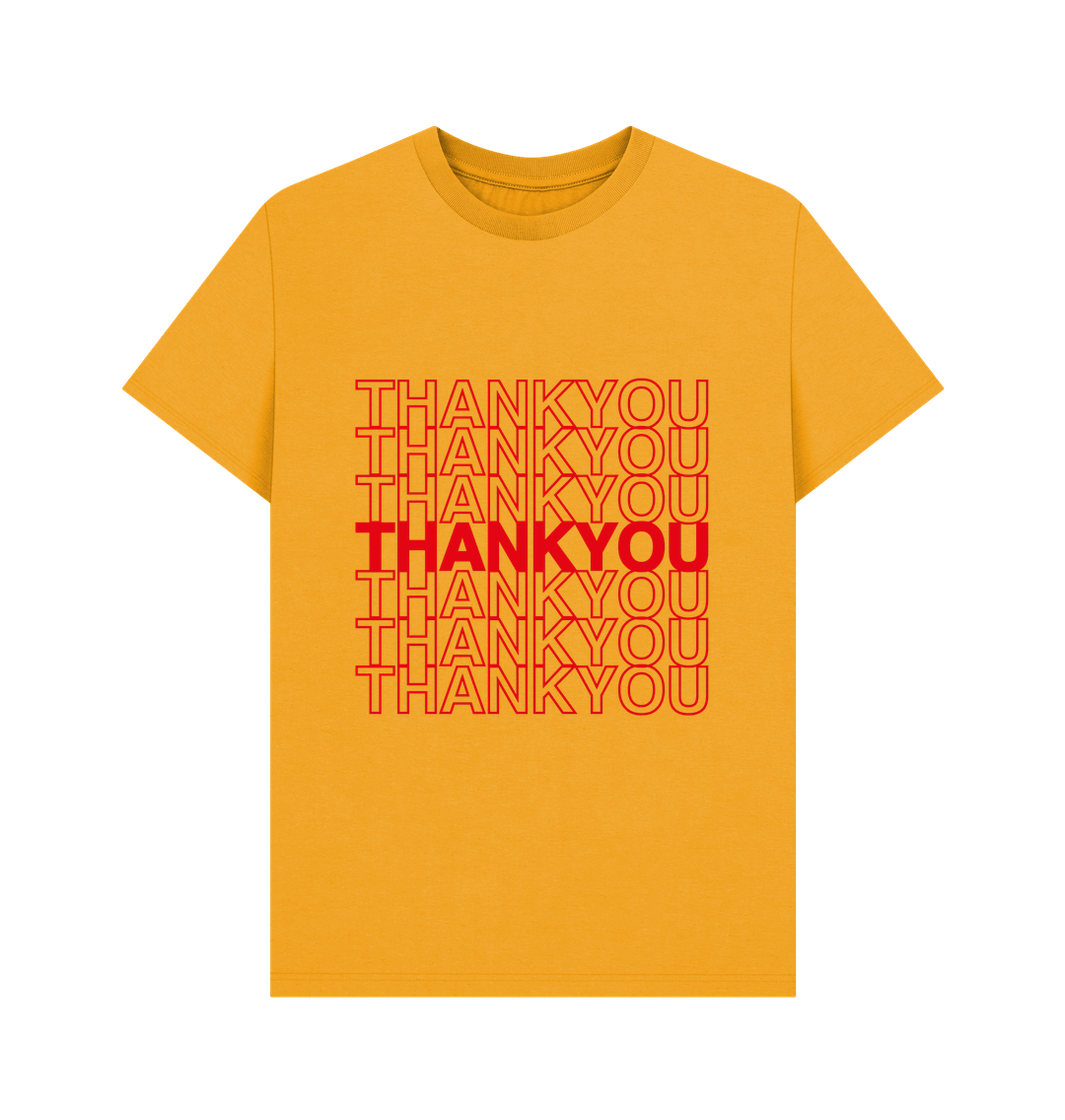 Mustard Thank You Text t-shirt