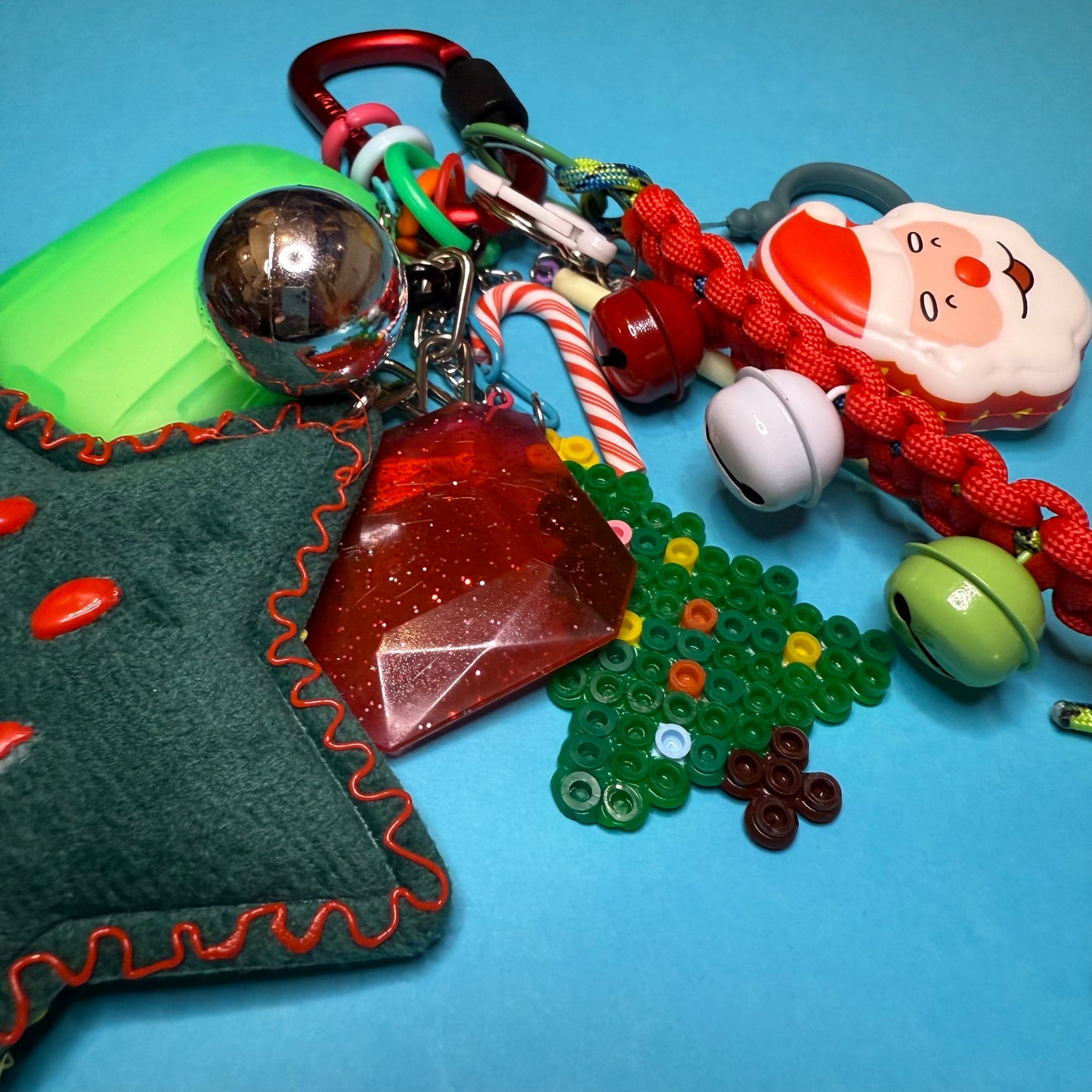 Bag charm and keyring christmas bells