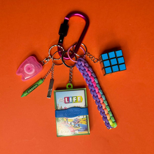 Bag charm and keyring Game of Life