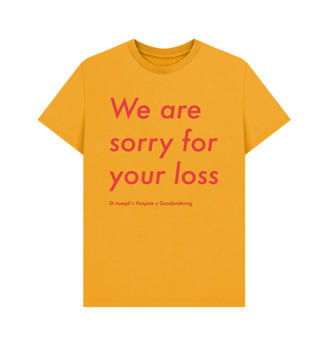 Mustard St Joseph's Hospice Collaboration T-shirt Loss