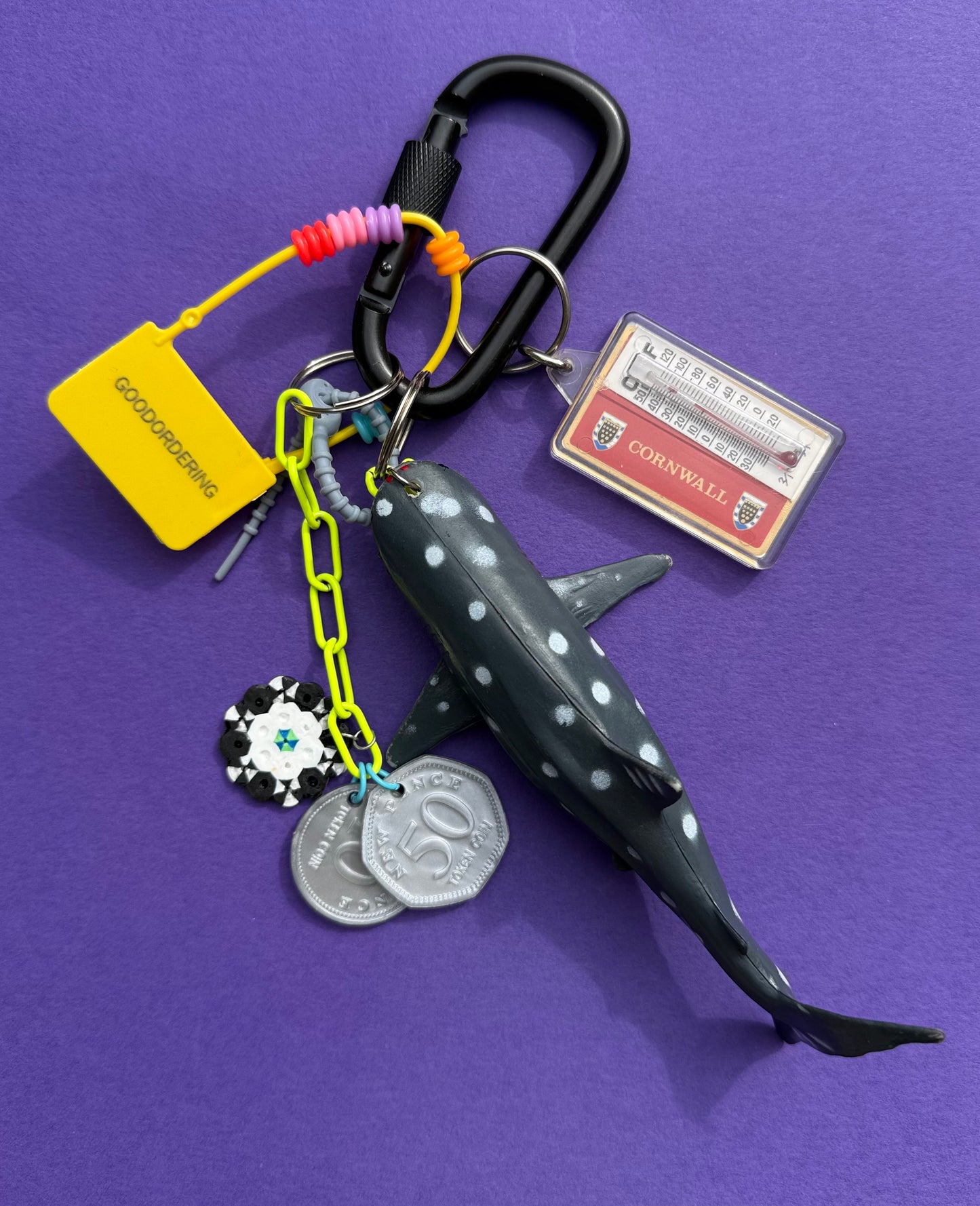 Bag charm and keyring shark