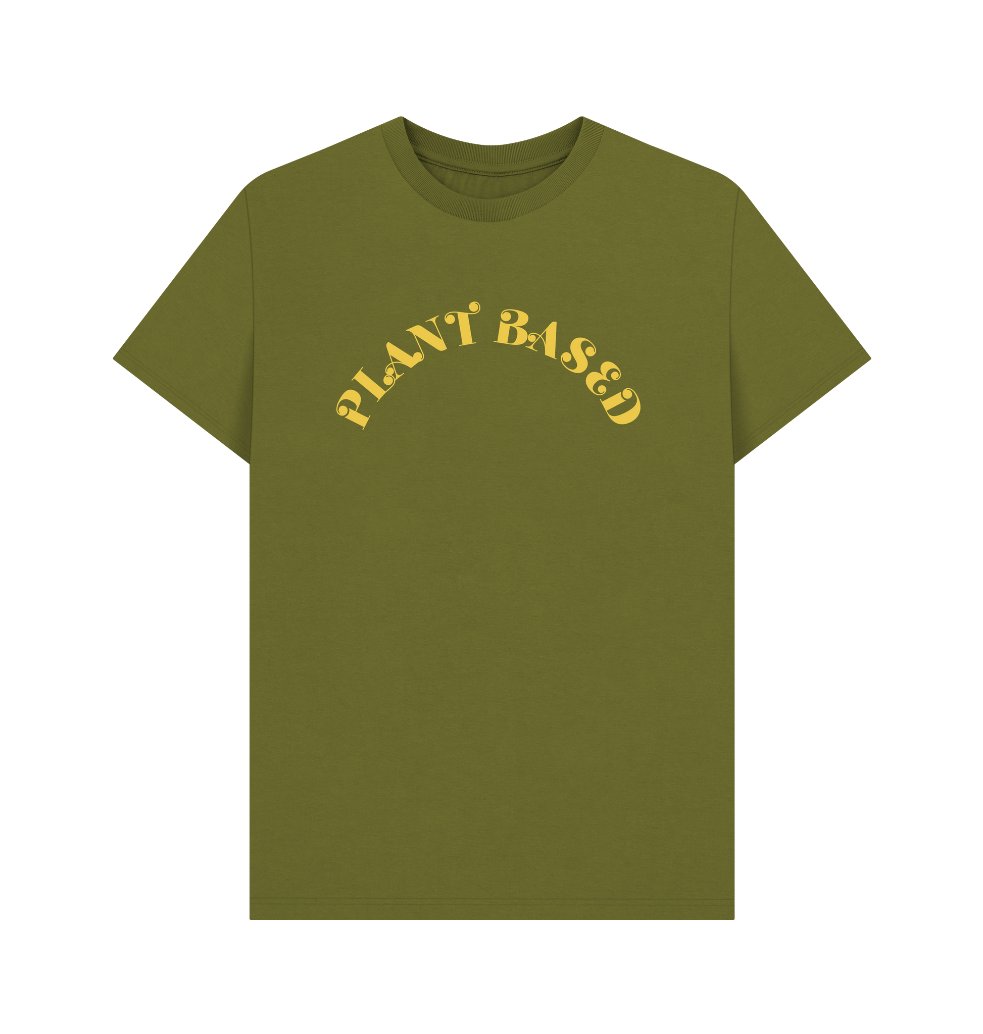 Moss Green Printed T-shirt Front