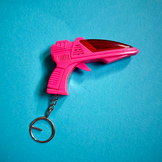 Neon vintage laser gun charm