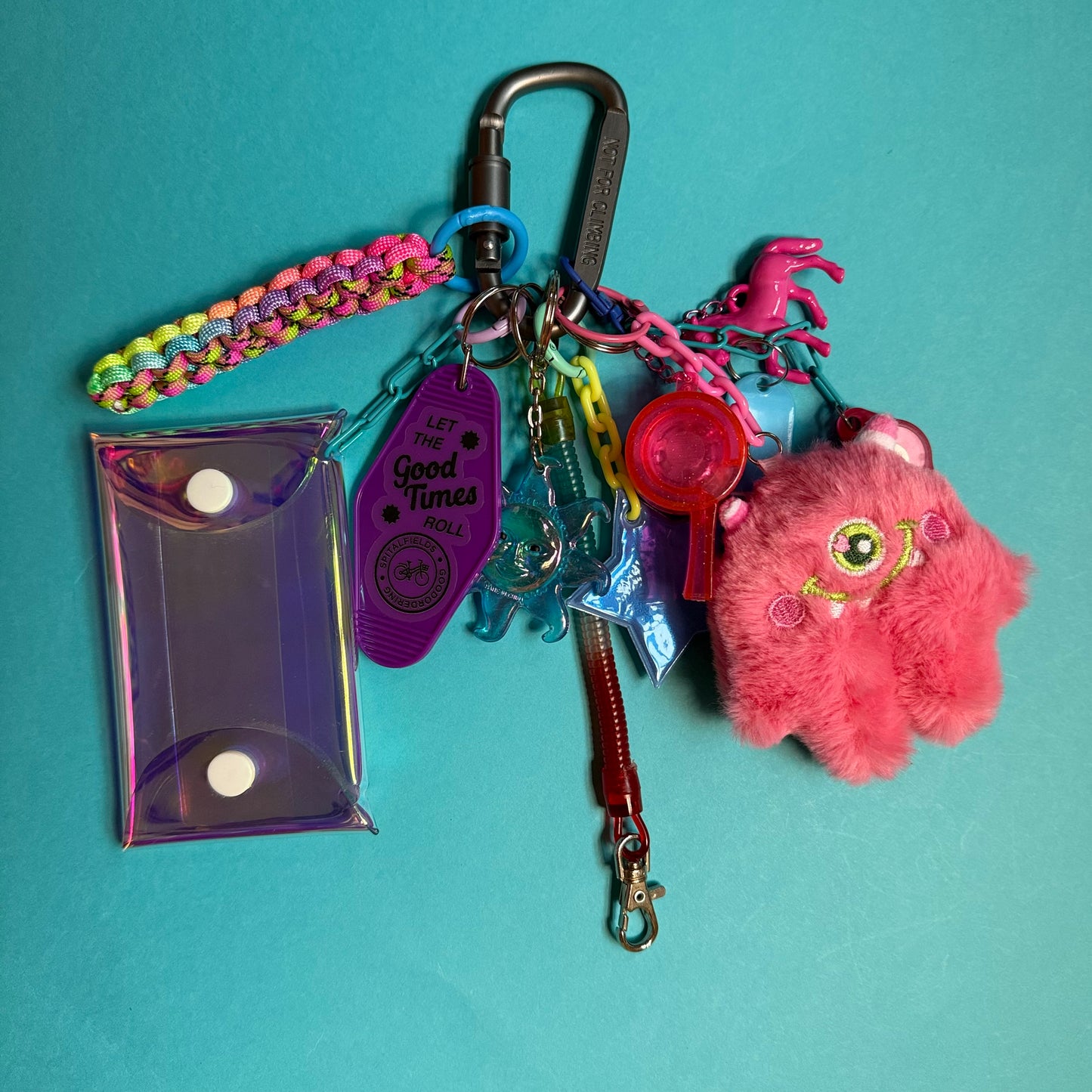 Bag charm and keyring pastel explosion