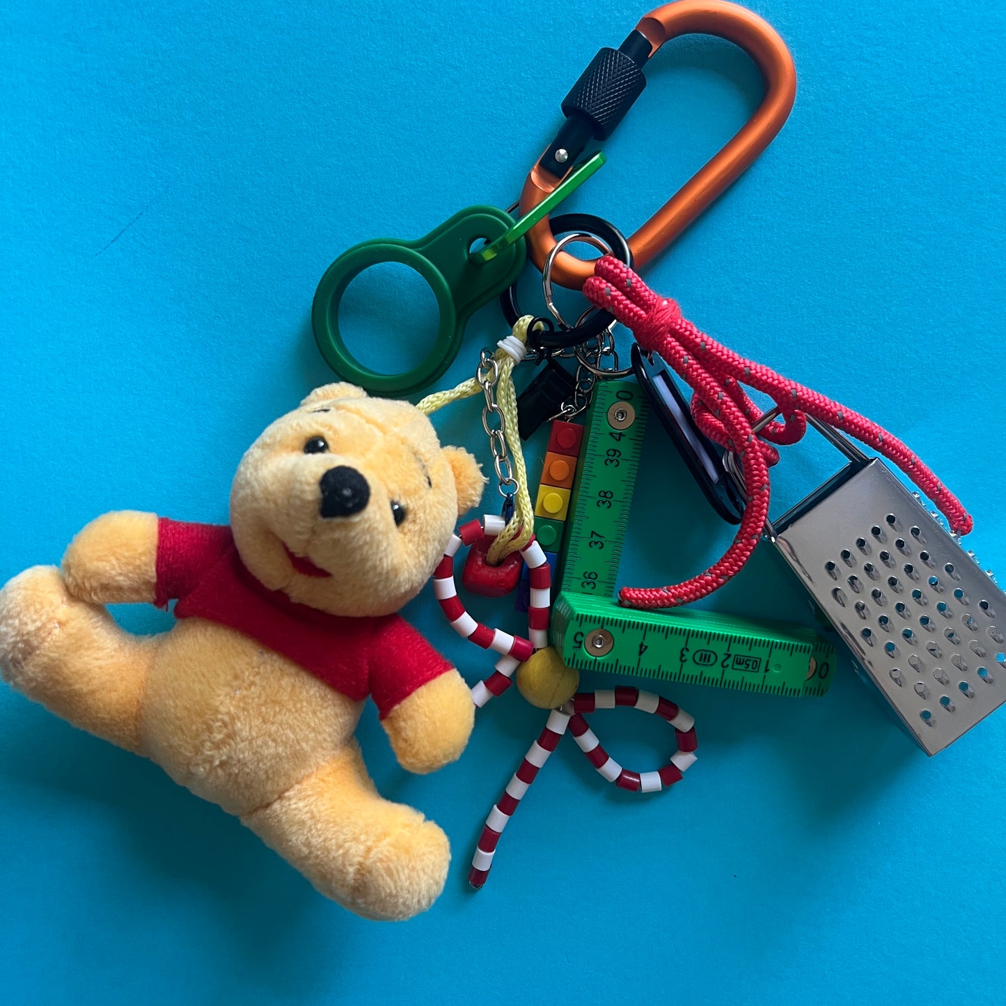 Pooh grater bag charm key ring Clowncore