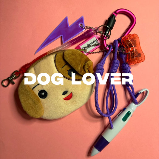 Bag charm and keyring dog lover