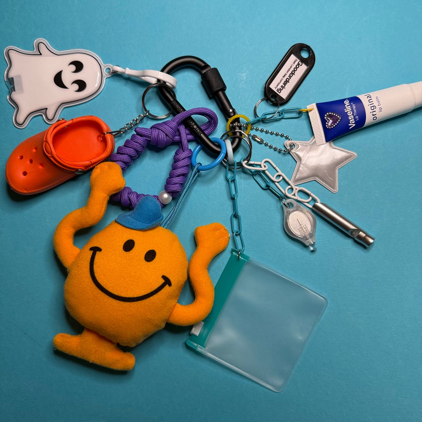 Bag charm and keyring mr tickle orange