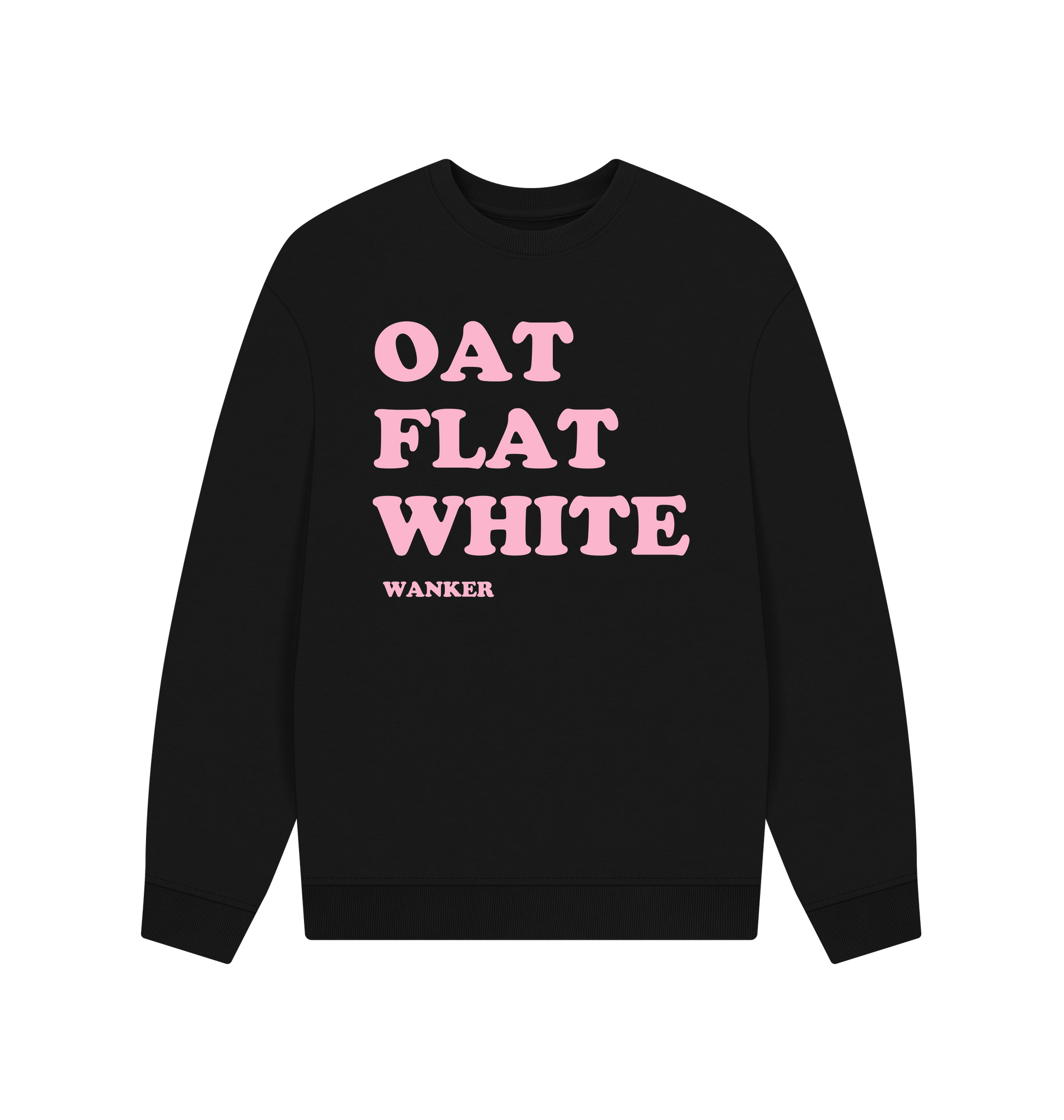 Black Printed Sweater Front