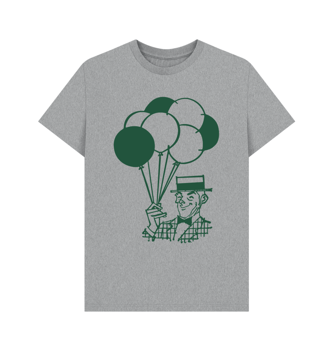 Athletic Grey Balloon man graphic t-shirt