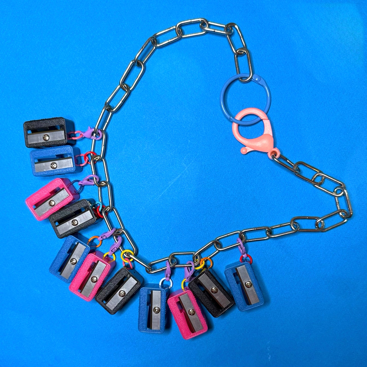 Pencil sharpener charm necklace