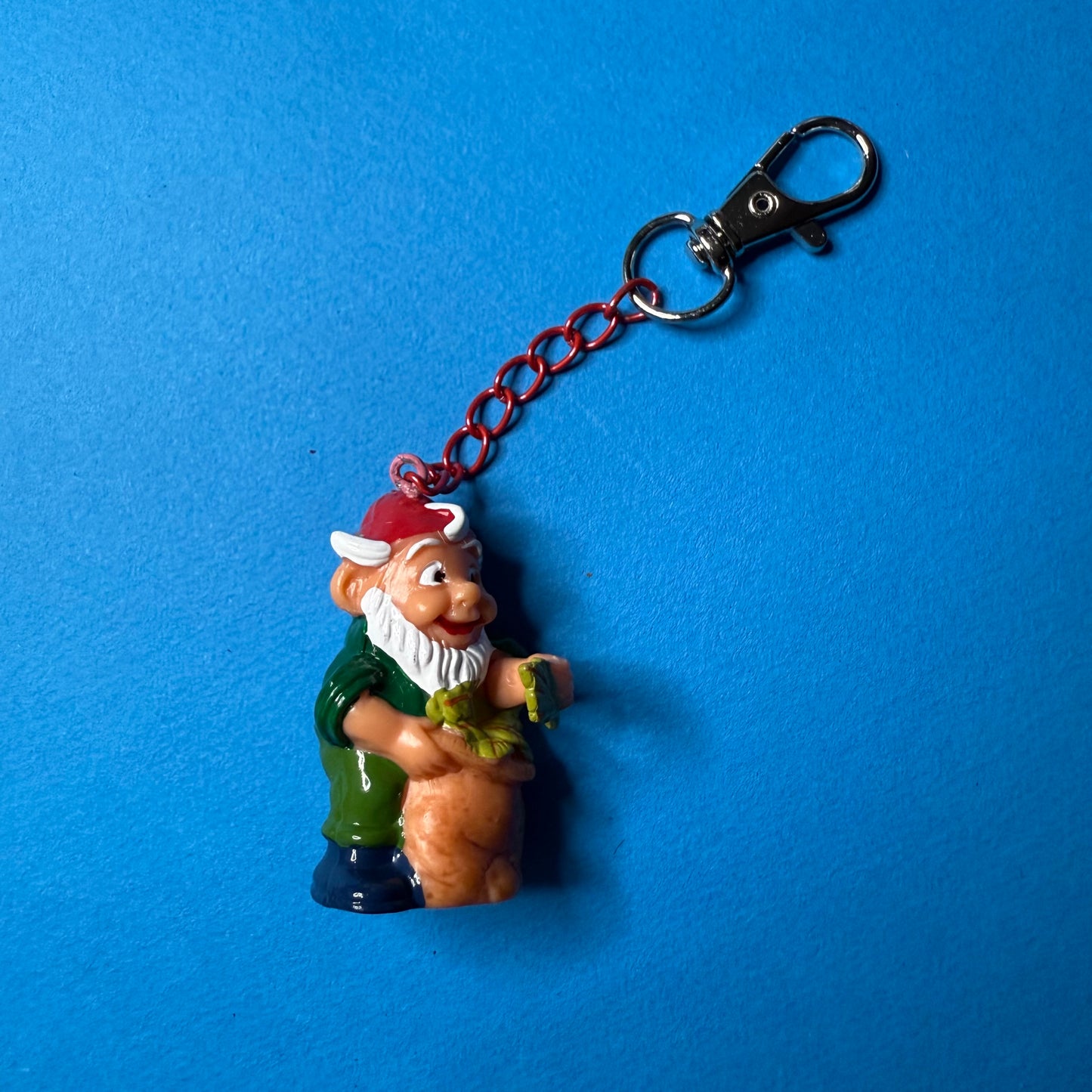 Gnome keyring / bag charm spinach