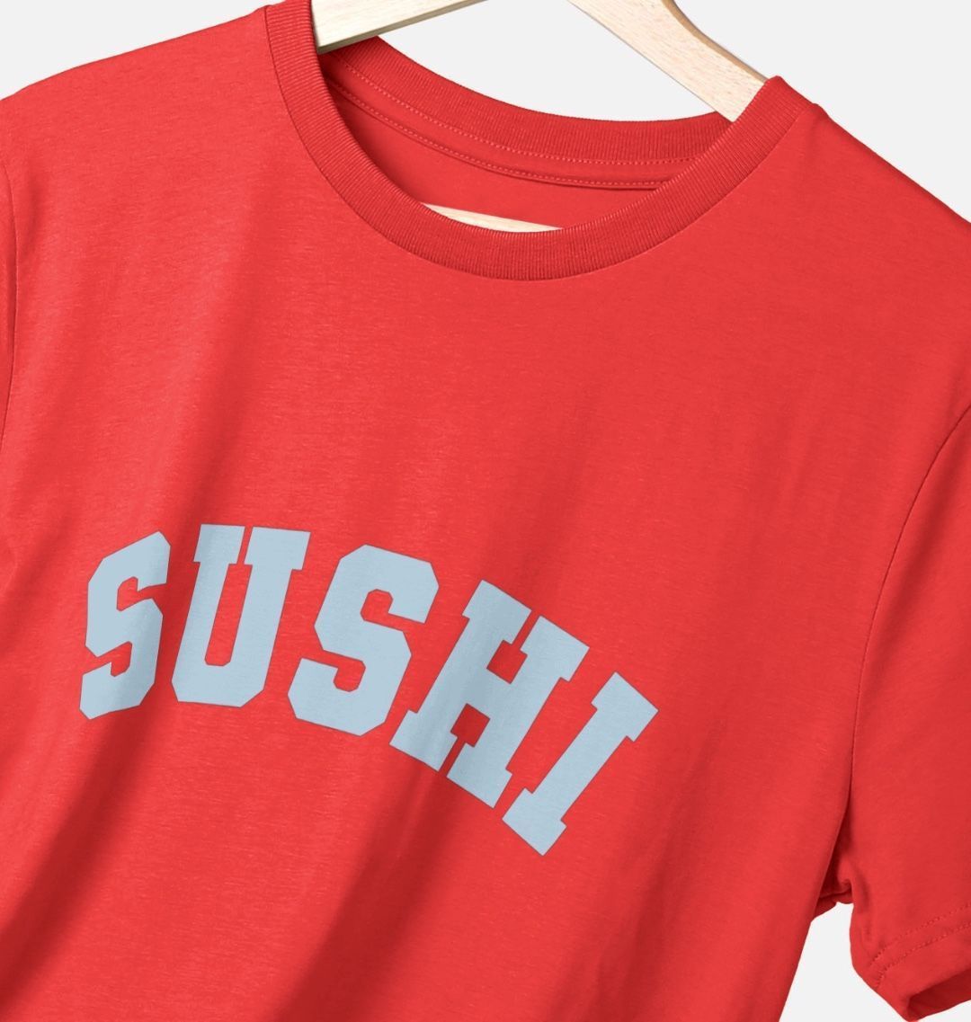 Sushi varsity t-shirt