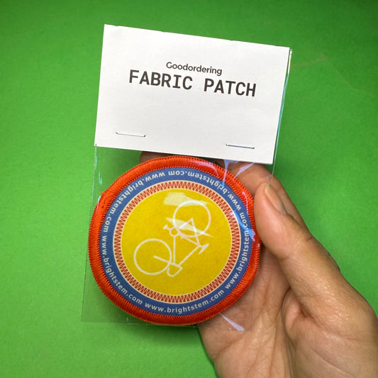 Iron-on embroidered Patch bicycle